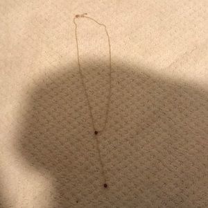 Maroon and gold Kendra Scott necklace